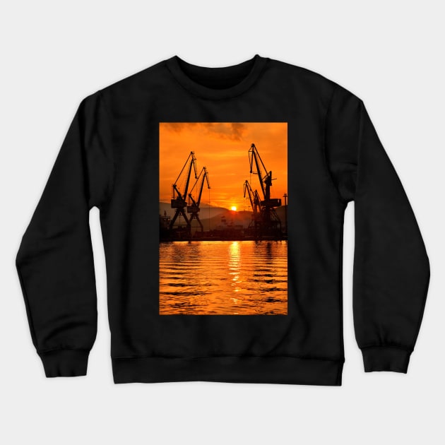 Let the sun down soft and slowly Crewneck Sweatshirt by Cretense72